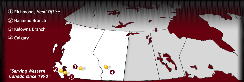 Western Canada locations